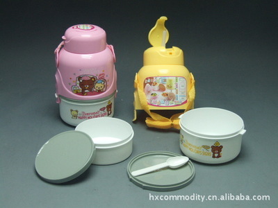 汕頭市宏星日用品 專業供應卡通老虎飯盒等兒童便當產品
